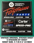Federal Mogul Performance Parts Vintage Original Decal Sheet (5)STICKER. Fixed Price $7.27.