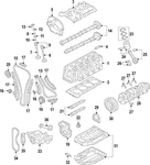 Genuine Volkswagen Engine Crankshaft Thrust Washer WHT-000-033-B. Fixed Price $27.08.