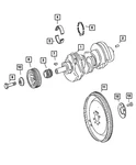 Genuine Mopar Crankshaft Lower Bearing 68045263AA. Fixed Price $10.21.
