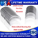 Main &rod Bearing Kit For Kia Hyundai D4CB 23060-4A900 21020-4A900 21020-4A920. Fixed Price $21.81.