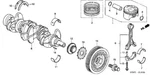 13323-PRB-A01 Acura Bearing C, Main (upper) (brown) (daido). Fixed Price $16.00.