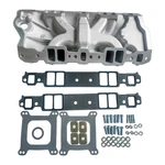 Intake Manifold Dual Plane 4-BARREL 2040 For Small Block Chevy 305 350 400 55-86. Fixed Price $167.90.