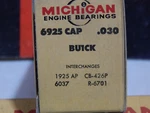 7PR+030 Buick Rod Bearings 1953-1956 264 V8, Canadian Gmc 322CI. Fixed Price $44.00.