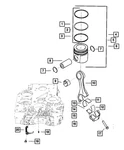 Genuine Mopar Connecting Rod Bearing Lower 68001946AA. Fixed Price $69.17.