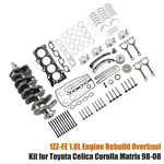 1ZZ-FE 1.8L Engine Rebuild Overhaul Kit For Toyota Celica Corolla Matrix 98-08. Fixed Price $469.68.