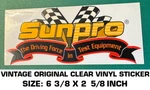 Sunpro The Driving Force Test Equipment -vintage Original Vinyl Decal Sticker. Fixed Price $8.69.