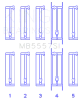 King Engine Bearings KNGMB5557SI0.75 Chevrolet 121CI LN2 134CI. Fixed Price $57.99.