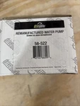 Driveworks Water Pump Remanufactured 58-522 N.o.s. Fixed Price $35.00.