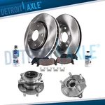 Front Disc Rotors Brake Pads Wheel Hub Bearings Kit For Hyundai Tucson Sportage. Fixed Price $196.84.
