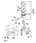Genuine Mopar Connecting Rod Bearing Upper 68032273AA. Fixed Price $368.52.