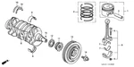 Genuine Honda Civic Engine Connecting Rod Bearing (2001-2005) Oe 13212PLMY01. Fixed Price $30.76.