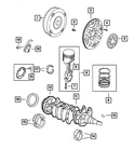 Genuine Mopar Crankshaft Thrust Bearing Kit 68036245AA. Fixed Price $43.06.