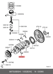 Genuine Oe Bearing Crankshaft L 1052B342 For Mitsubishi 1052-B342. Fixed Price $11.11.
