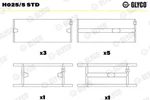 Glyco Main Bearings, Crankshaft H025/5 Std. Fixed Price $55.92.