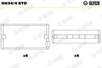 Crankshaft Bearing Glyco H034/4 Std. Fixed Price $98.95.