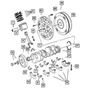 Genuine Mopar Crankshaft Bearing Package 4026487AB. Fixed Price $37.41.