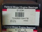 Fed Mogul 5123M Main Bearing Set 1982 Ford 232 V6 3.8L Standard Nors. Fixed Price $43.95.