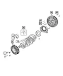 Genuine Mopar Crankshaft Main Bearing 68439887AA. Fixed Price $28.50.