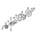 Genuine Mopar Crankshaft Upper Bearing 68166598AA. Fixed Price $9.78.