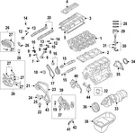 Genuine Mitsubishi Engine Crankshaft Main Bearing 1052B118. Fixed Price $58.55.