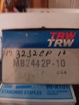 Trw MB2442P-10 Engine Main Bearing Pair .010". Fixed Price $14.99.