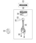 Genuine Mopar Connecting Rod Bearing Kit 68362046AA. Fixed Price $18.19.