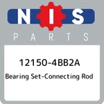 12150-4BB2A Nissan Bearing Set-connecting Rod 121504BB2A, New Genuine Oem Part. Fixed Price $22.44.