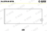 Glyco Big End Bearings 71-3711/6 Std. Fixed Price $77.37.
