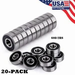 608-2RS Ball Bearing 8X22X7 Two Rubber Sealed Chrome Skateboard 608RS (20PCS). Fixed Price $8.98.
