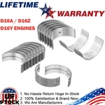 Main Rod Bearings Kit Set For Honda Civic Crx Acura Integra 1.6 D16A6 D16Y7. Fixed Price $29.99.