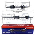 Surtrack Pair Set Of Front Cv Axle Shafts For Nissan 200SX 2.0 Manual Fwd. Fixed Price $183.95.