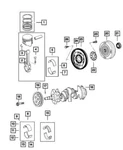 Genuine Mopar 2001-2007 Dodge Stratus Connecting Rod Bearing Package 4796547AC. Fixed Price $68.39.