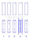 King MB5816CP025 Series Main Bearings Ford 391CI 32V Turbo V8 Powerstroke. Fixed Price $104.95.