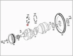 Genuine Mercedes Main Bearing Lower Half 278033090257GZ64. Fixed Price $55.66.