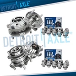 Front Rear Wheel Bearing Hubs With 20PC Lug Nuts For Altima Maxima Murano. Fixed Price $237.94.