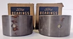 Ford 2 Crankshaft Main Front Center Bearings .005 18-6333-B Vintage Nos. Fixed Price $15.00.