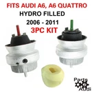 Engine Motor Mounts; Set, V6 3.0 3.2 For Audi A6 / Quattro; Not Elec. Fixed Price $52.00.