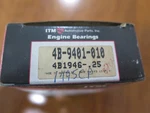 Itm Engine Rod Bearing Set 4B9401-.010 (6D4-1). Fixed Price $19.00.