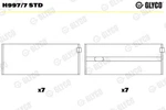Glyco H997/7 Std Crankshaft Bearings For Daewoo, Mercedes-benz, Puch, Sangyong. Fixed Price $58.85.