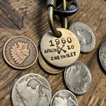 1960 Chevrolet Apache Truck Brass Key Fob. Fixed Price $19.95.