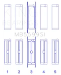 King Engine MB5599SI Crankshaft Main Set. Fixed Price $86.99.
