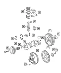Genuine Mopar Crankshaft Bearing Kit Standard 5174346AA. Fixed Price $14.06.