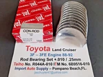 Toyota Land Cruiser 88-92 3F, 3FE Engine 4.0 Liter Oem Taiho Rod Bearings +.010. Fixed Price $49.95.