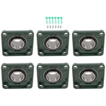 6 Self-aligning UCF210-32 Pillow Block Bearing 4-BOLT 2" Bore Solid Base. Fixed Price $81.45.