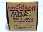 Full Set +.002 Under Main Bearings, Mopar 277, 301, 303, 318 Ci V8 1956-1958. Fixed Price $45.00.