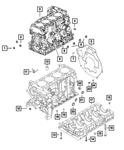 Genuine Mopar Hex Flange Head Bolt 68133297AA. Fixed Price $20.22.
