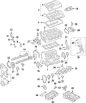 Genuine Audi Engine Crankshaft Main Bearing 06B-105-591-002. Fixed Price $26.56.