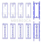 King Engine MB5803CA Main Set For Bmw S65B40A. Fixed Price $253.52.