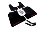 Rally Armor MF6-UR-BLK/WH Mud Flaps W/white For 08-10 Subaru Wrx/impreza 2.5I. Fixed Price $148.50.