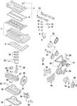 Genuine Volkswagen Engine Crankshaft Main Bearing 07K-105-561-H-BLA. Fixed Price $57.01.